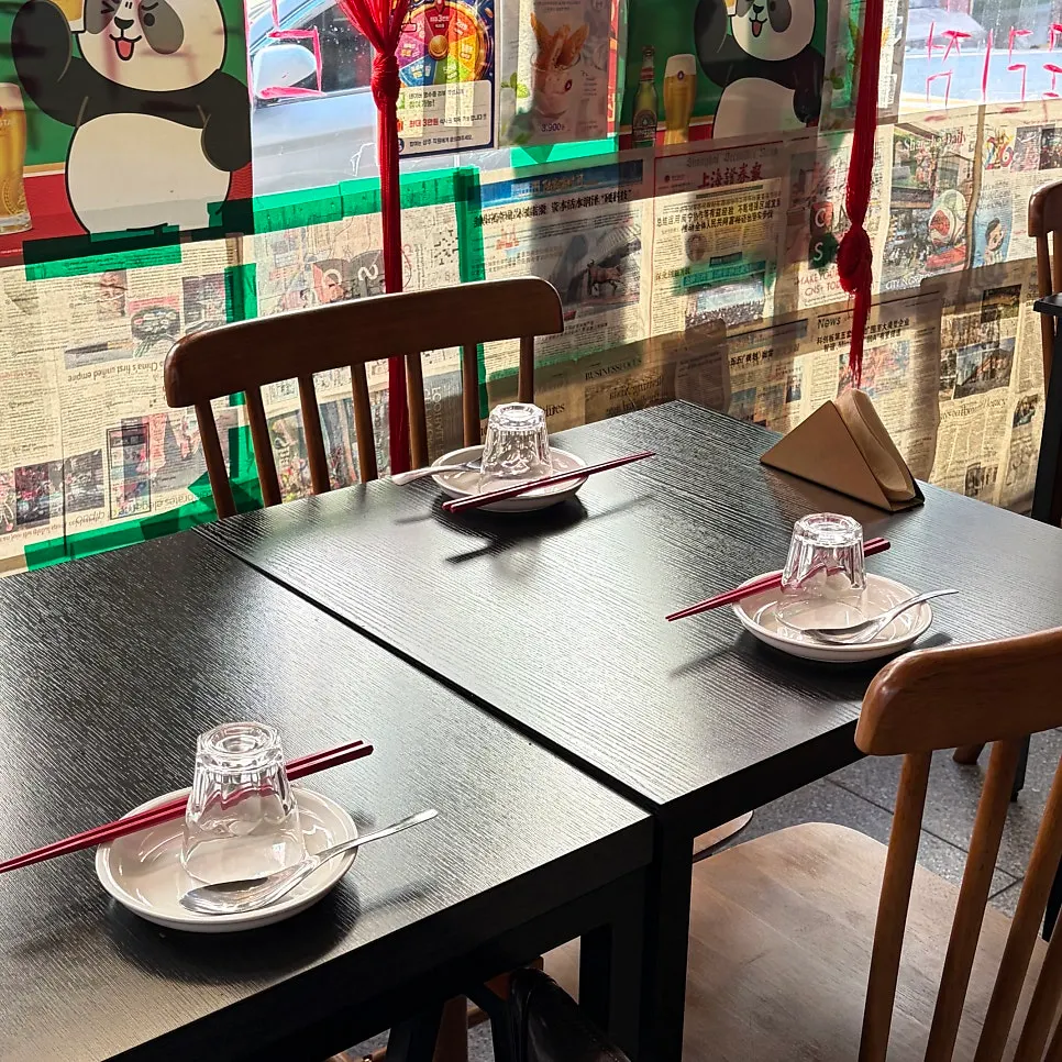 The bar table at Yongju where you can watch the chef cook