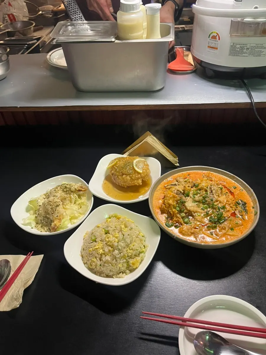 누룽지 꿔바로우 단면