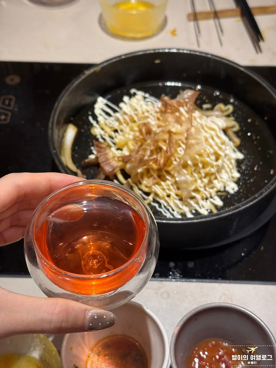 デザートとして出てきたオミジャ茶