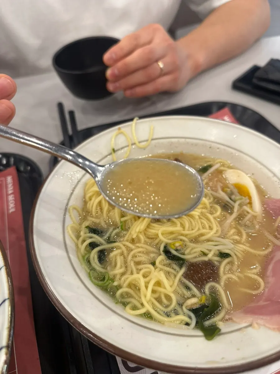A bowl of dongpo pork jambon ramen