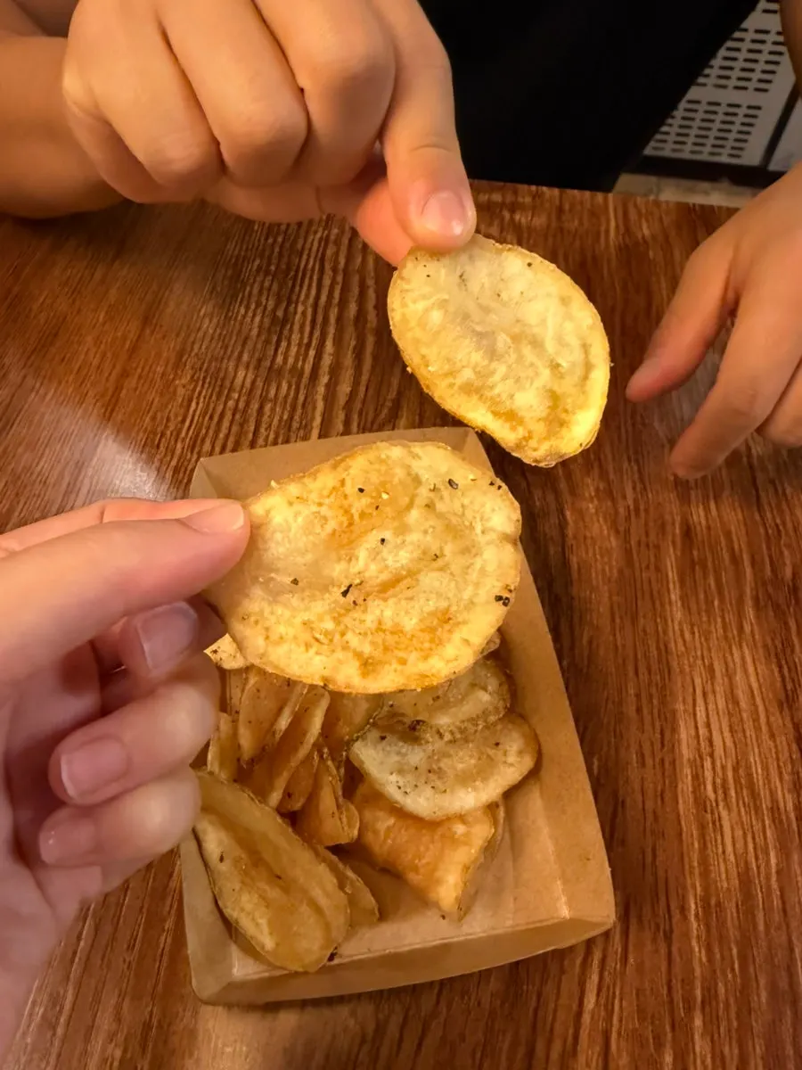 Self-service bar with mayonnaise and ketchup