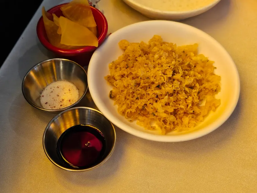 Basic sides brought from the self-service bar