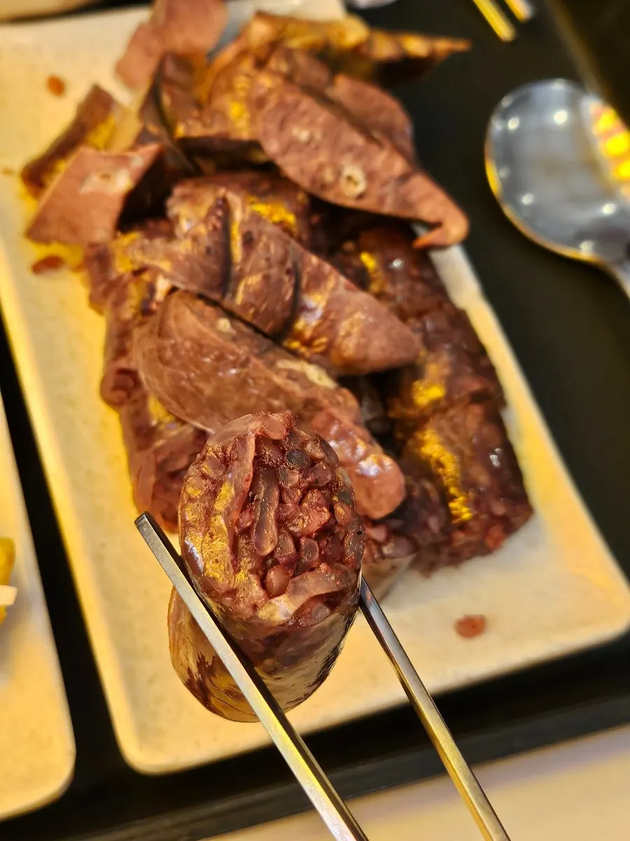 Vertical photo of sundae at Hyeonseonine