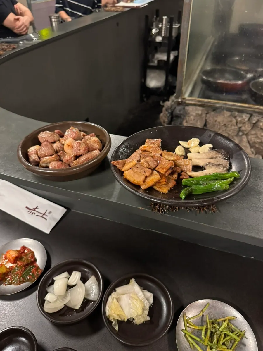 Order of jeot samgyeop and fermented pork neck