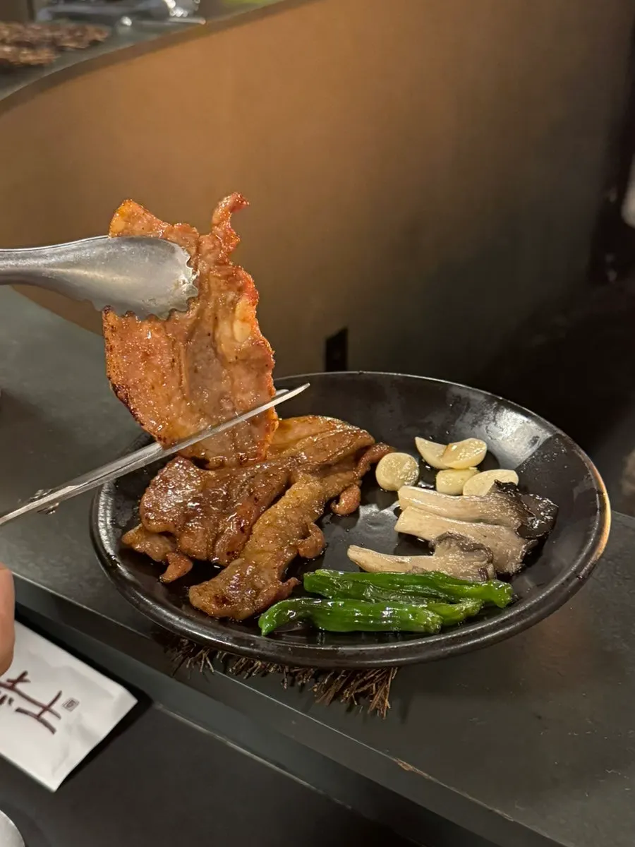 Jeot samgyeop cut into easy-to-eat pieces