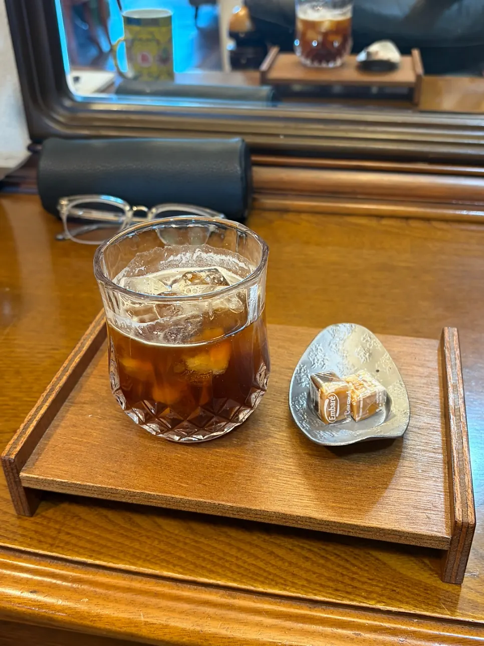 施术中提供的咖啡和焦糖