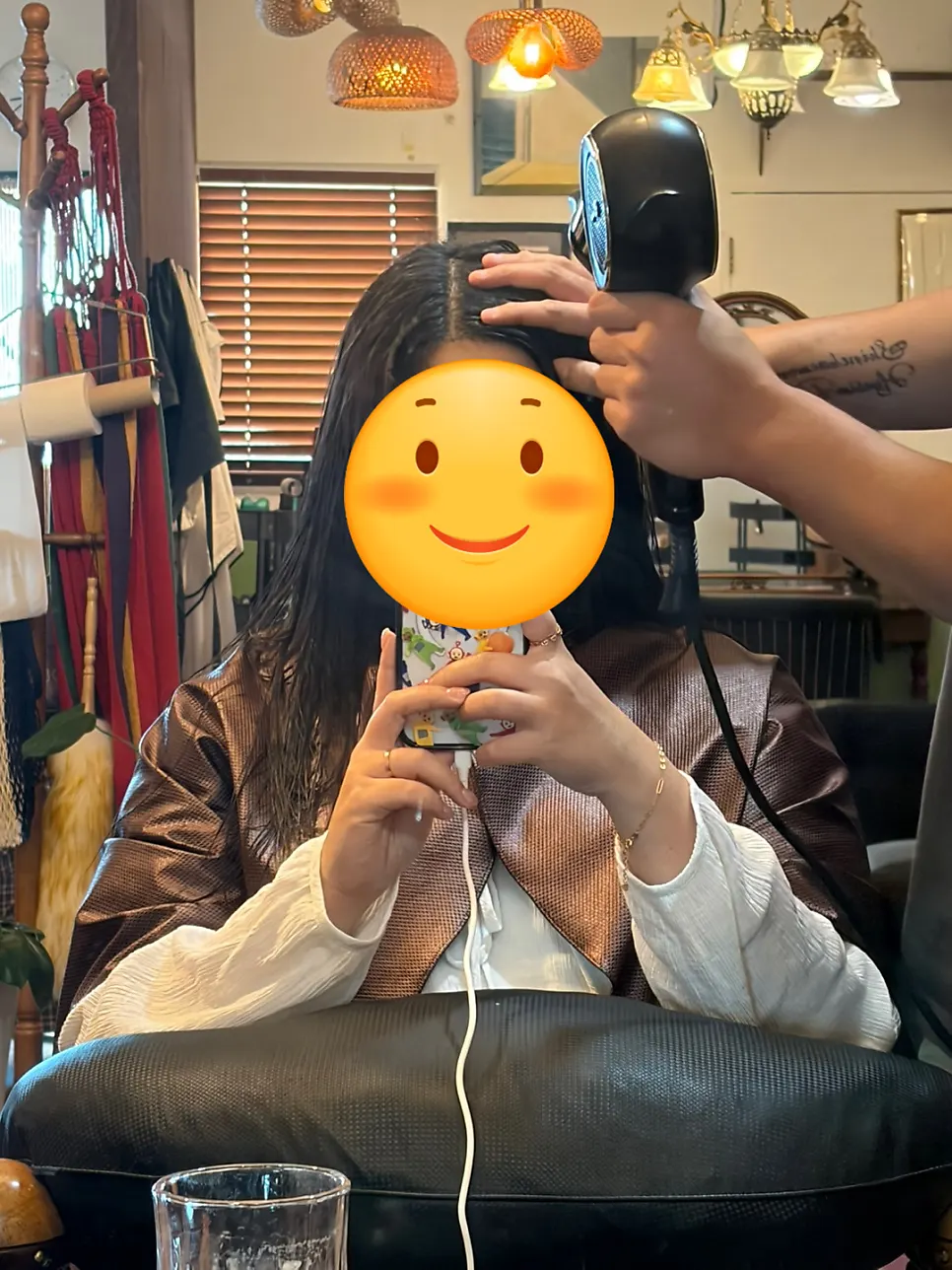 熨烫作业开始前的模样