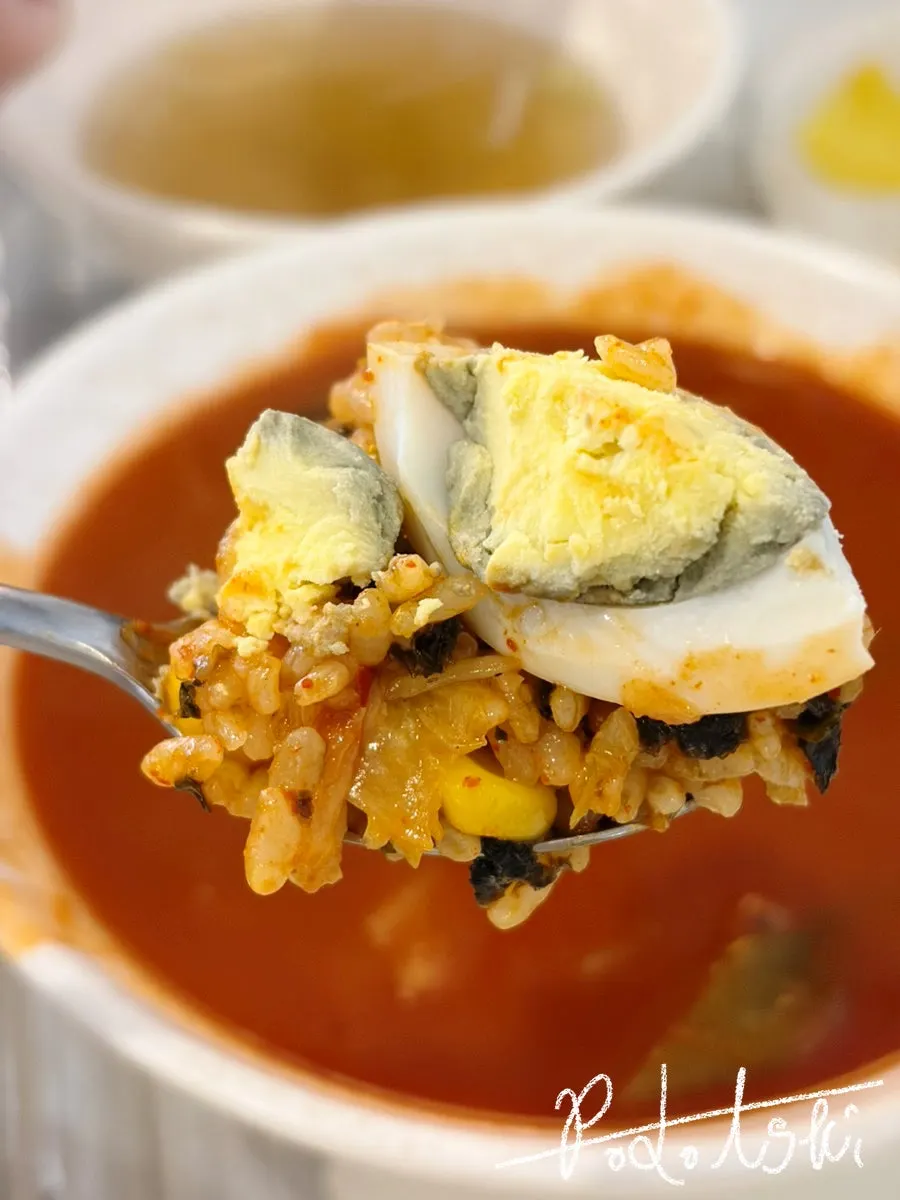 완성된 즉석떡볶이 볶음밥