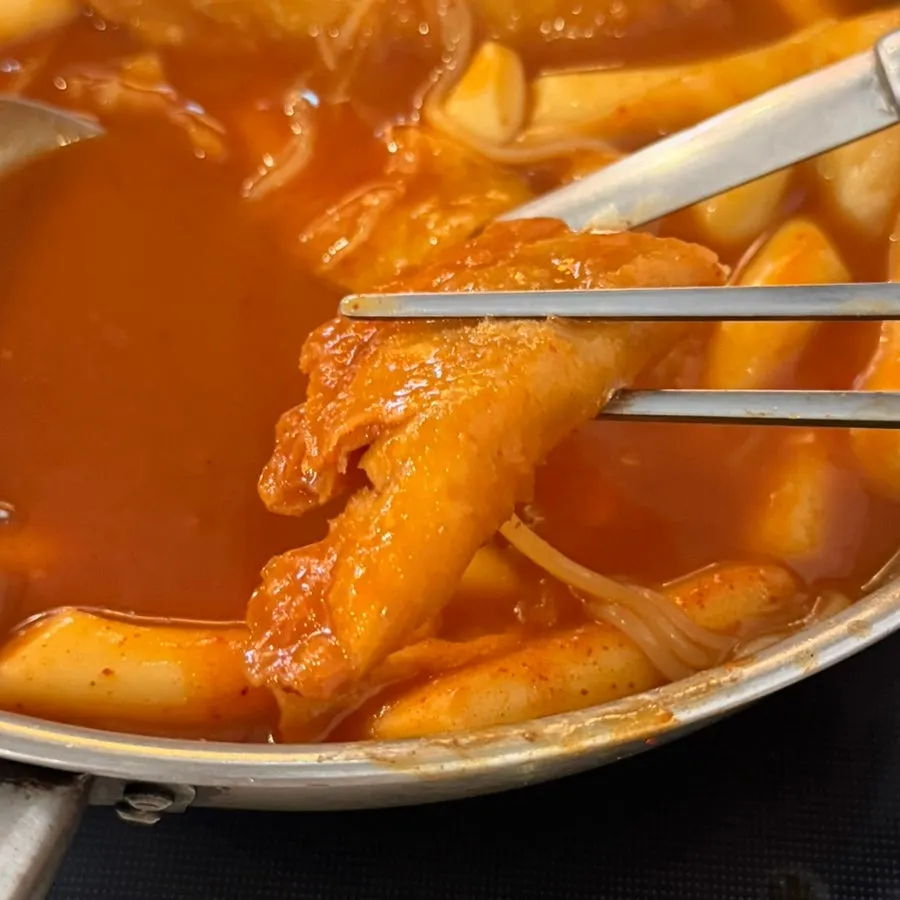 떡볶이와 함께 담은 쫄면