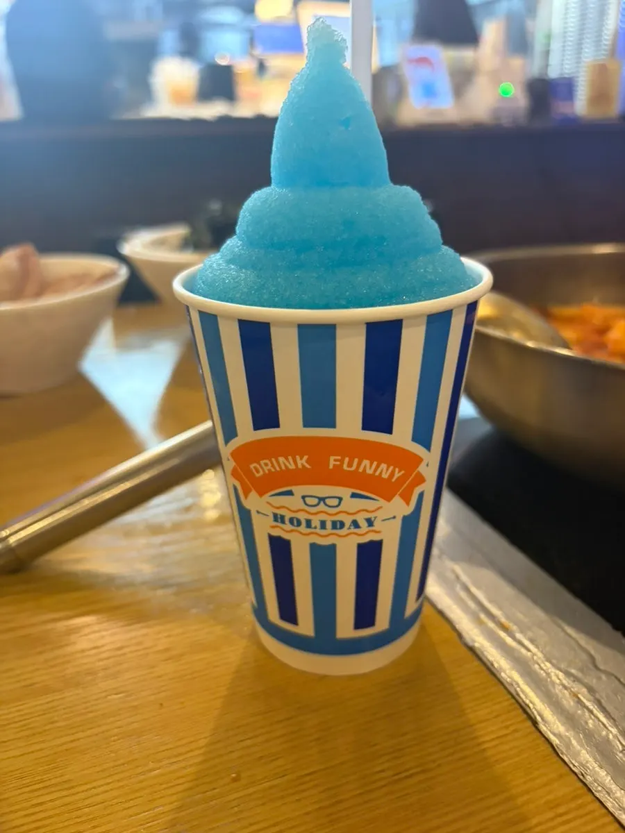 Papaya slushie received through a receipt review event