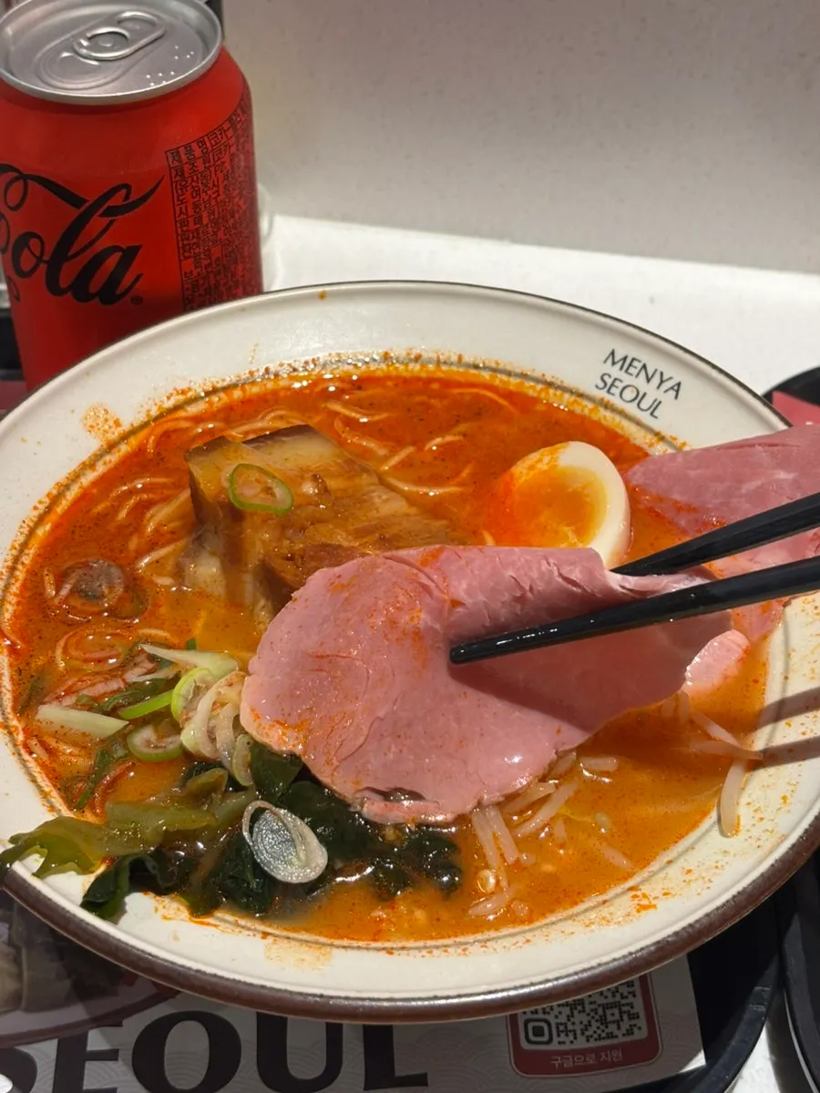 Cross-section of the tender dongpo pork chashu
