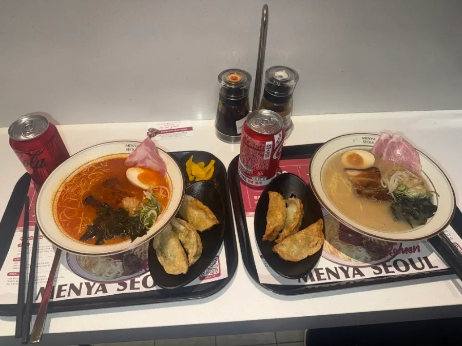 Ramen topped with soft-boiled ajitama egg