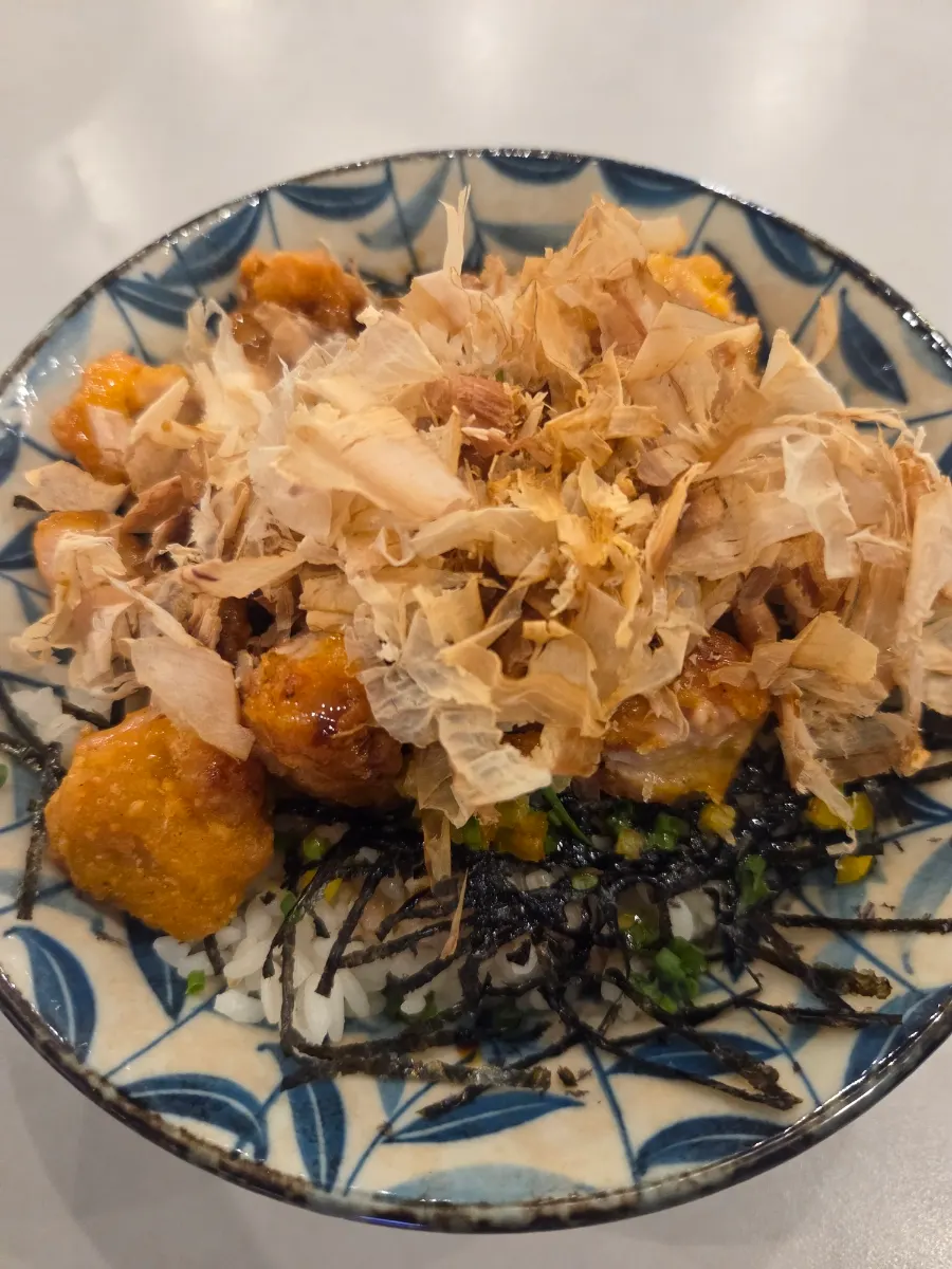 Large sweet soy chicken rice bowl