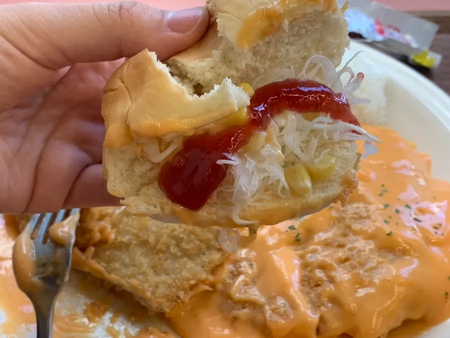 단품으로 시킨 돈까스 두 장