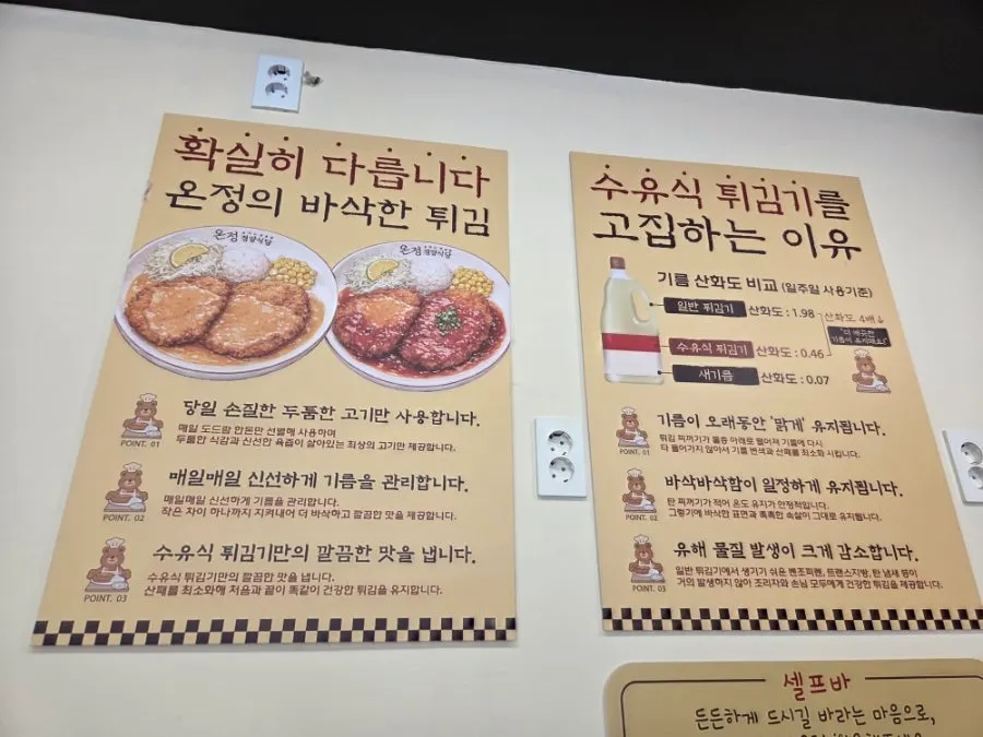 Information sign in front of the store entrance