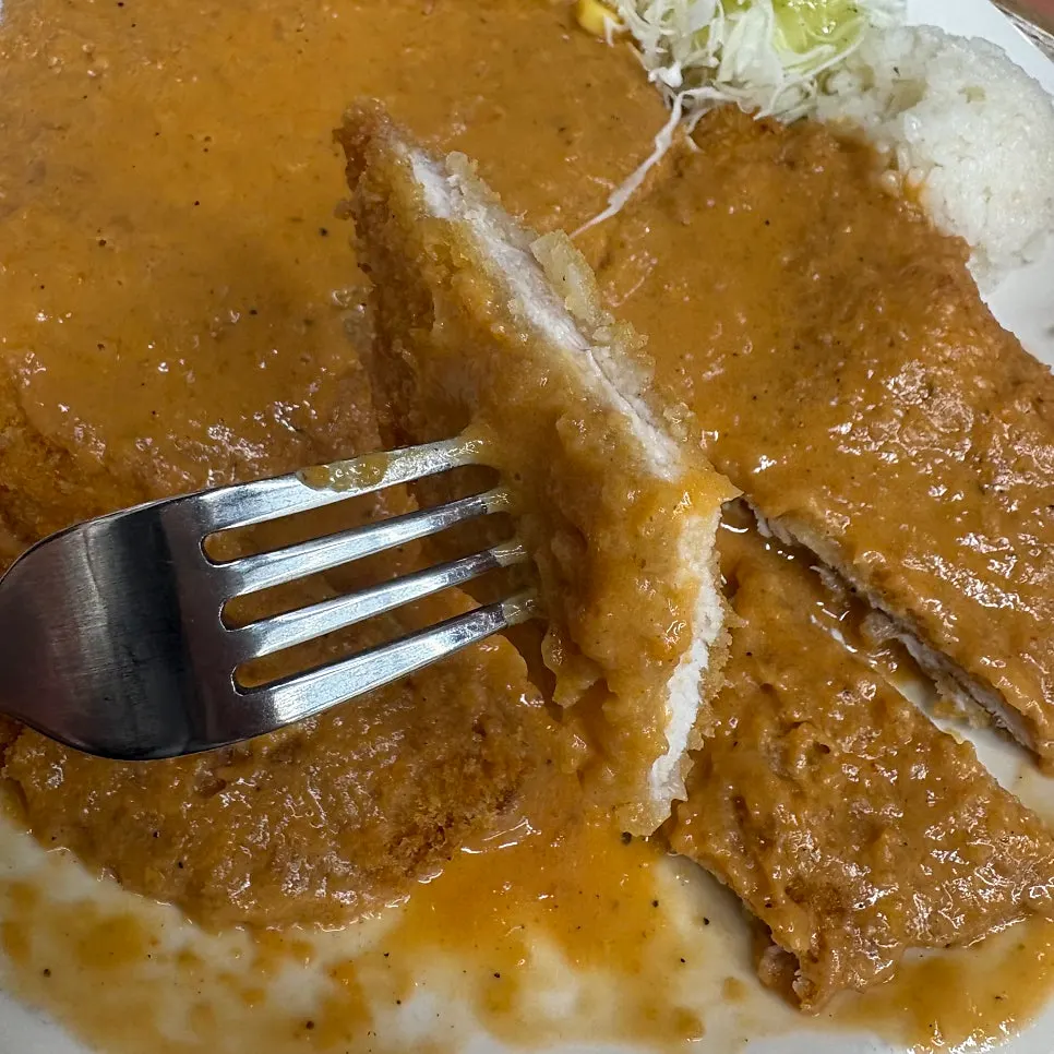 Plate of classic gyeongyang-sik donkatsu covered in sauce