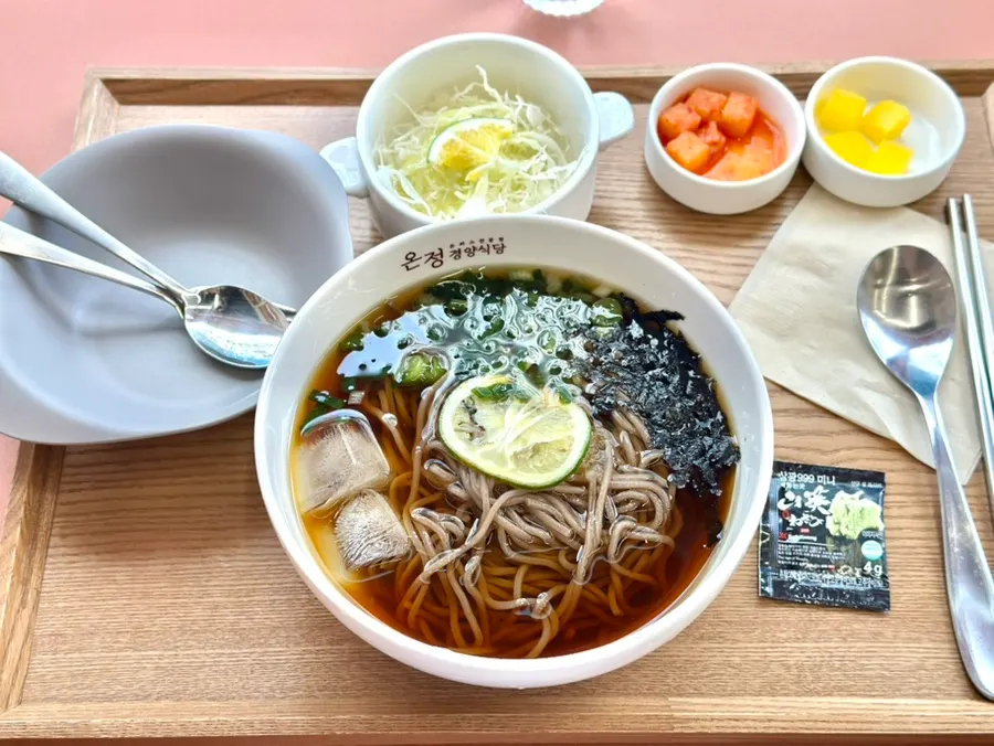 먼저 나온 청귤 냉 메밀소바