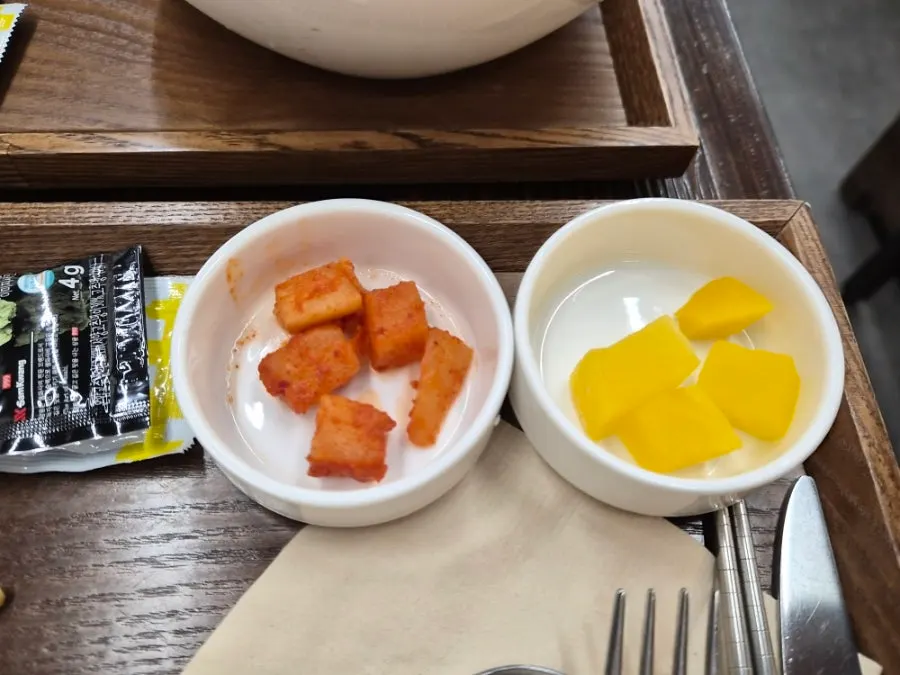 Western-style soup included with the set