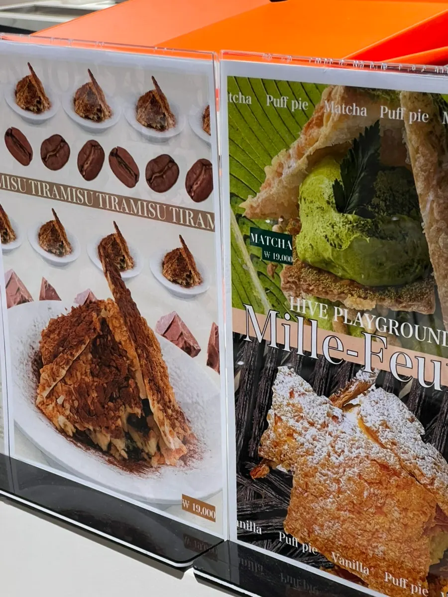 Café counter with QR ordering