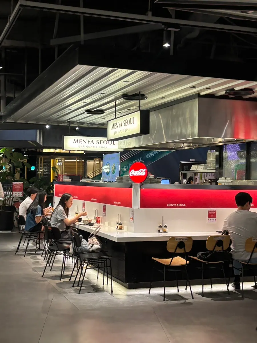 Exterior of Menya Seoul at Yongsan I'Park Mall