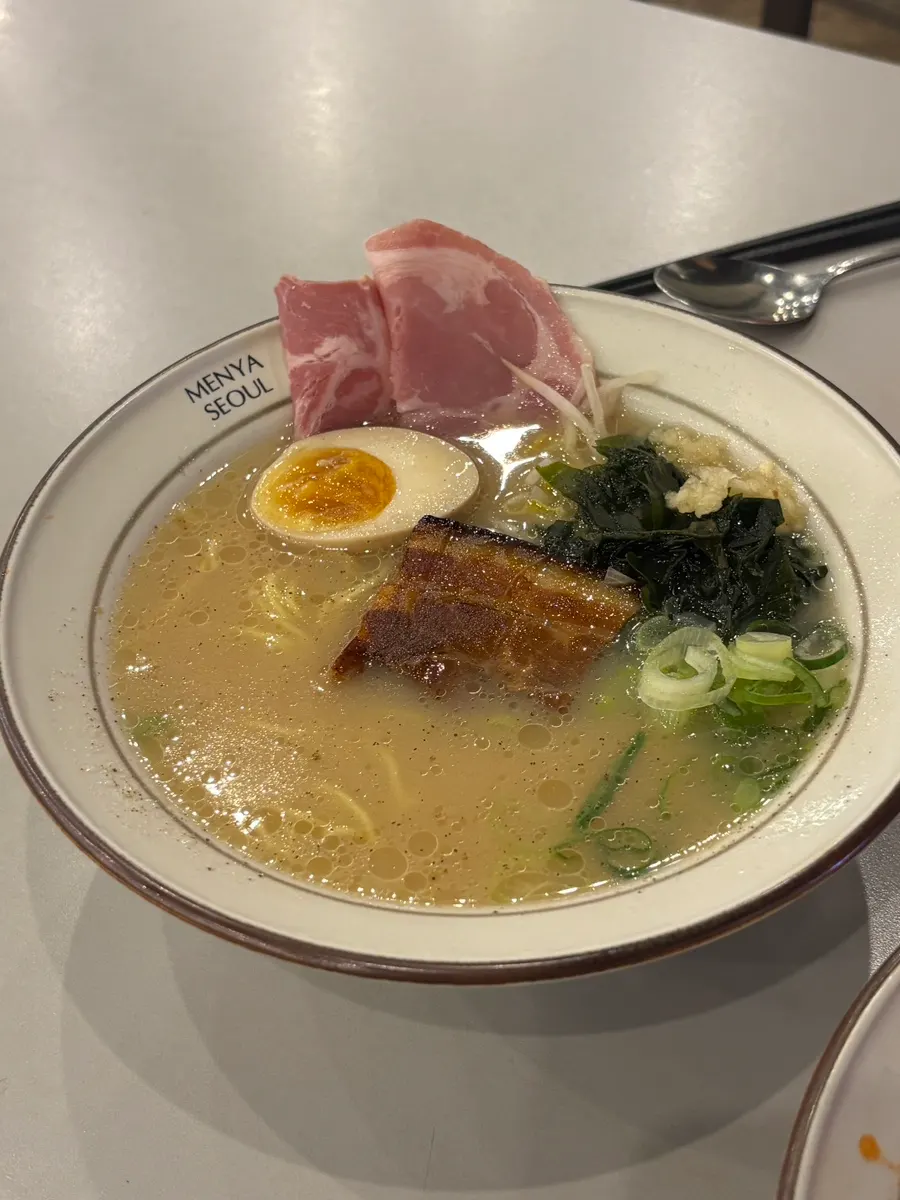 Tender meat from the dongpo pork ramen