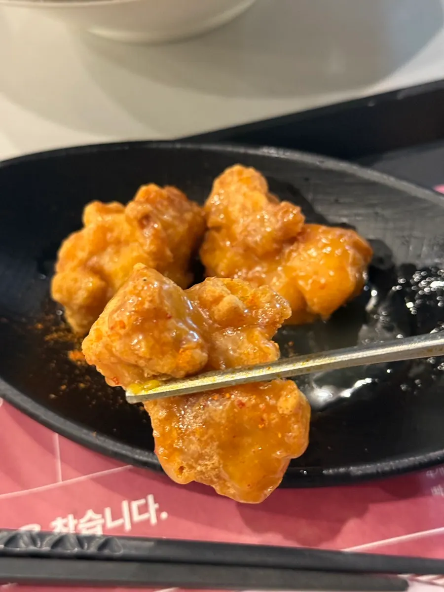 Crispy karaage as a ramen side dish