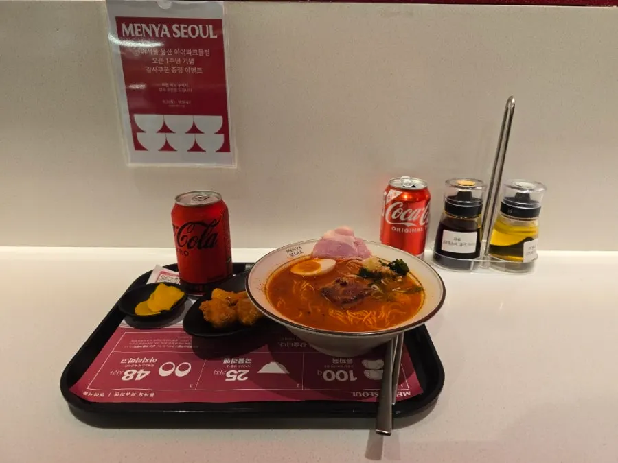 얼큰동파육차슈라멘 세트 주문