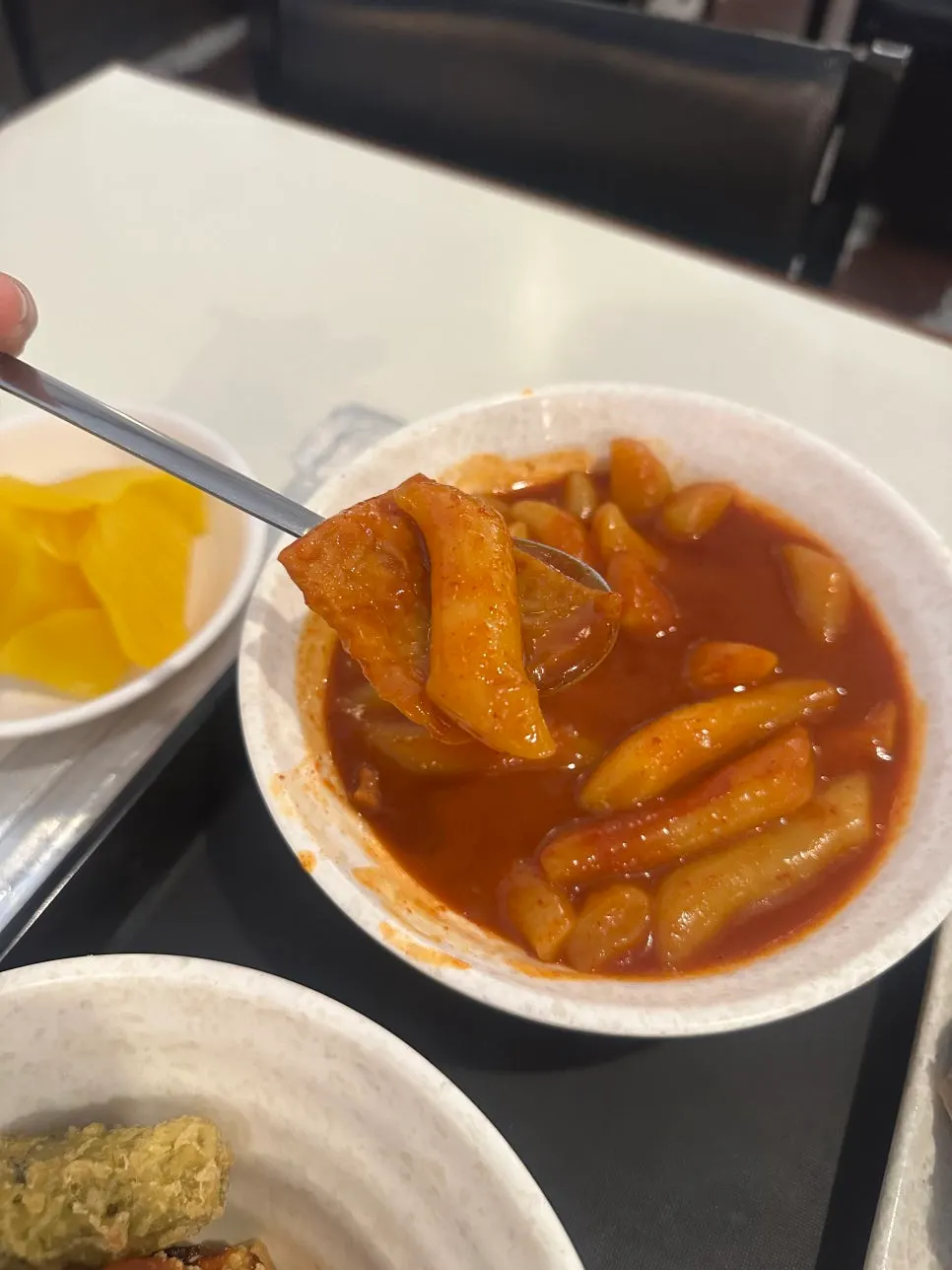 콤보세트에 나온 순대와 김밥