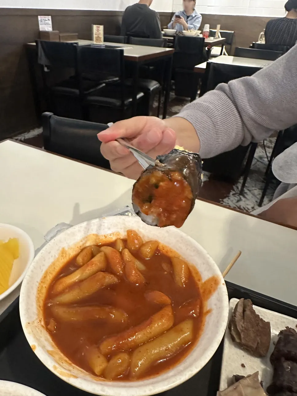 콤보세트 튀김 접시