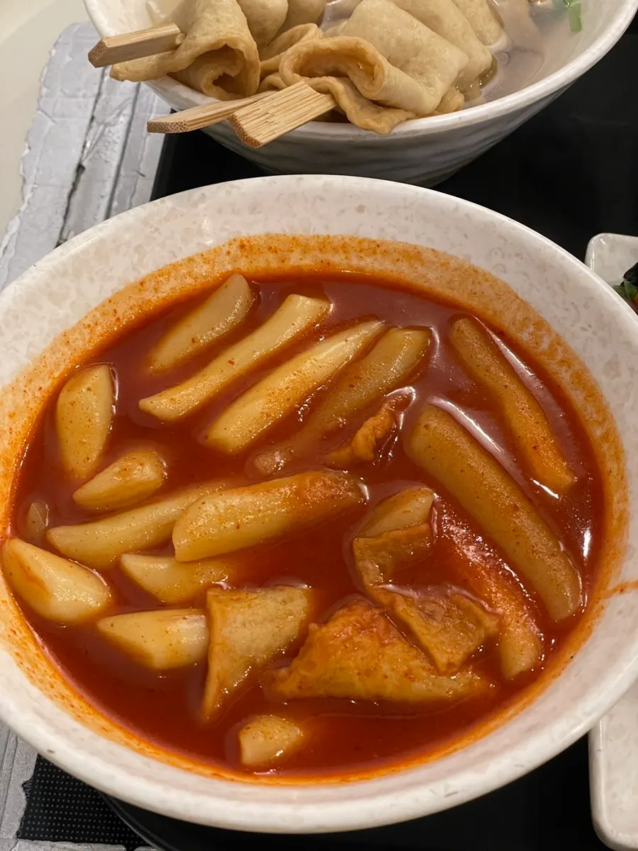 Full Korean snack spread at Hyeonseonine