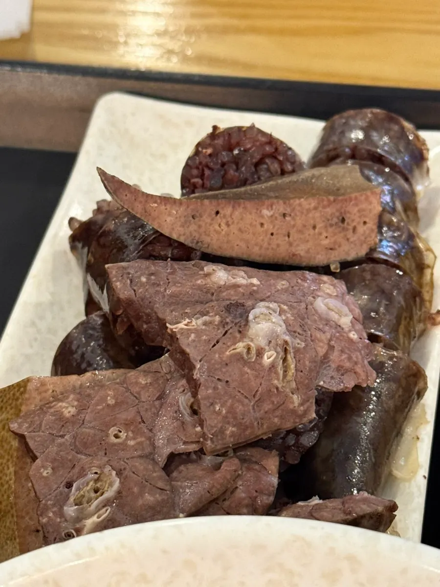 간이 함께 나온 수제 순대