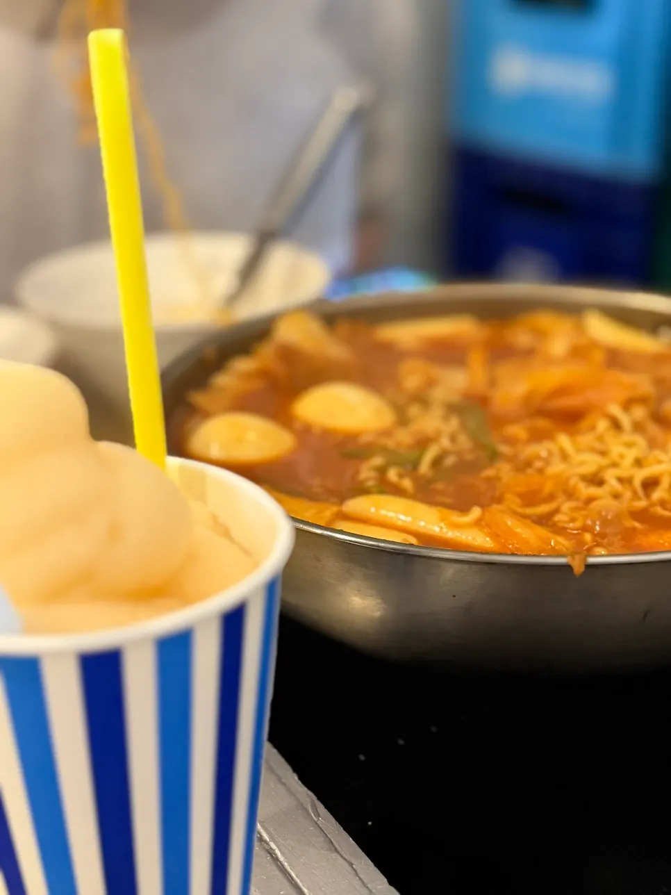 Thick, well-simmered instant tteokbokki broth