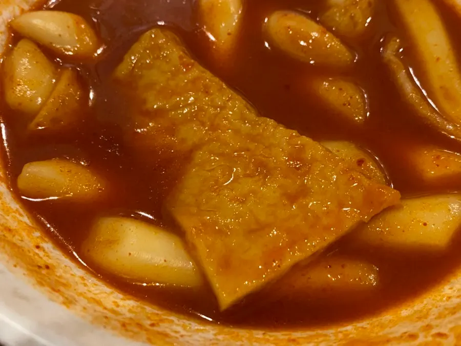 清爽的湯汁辣炒年糕