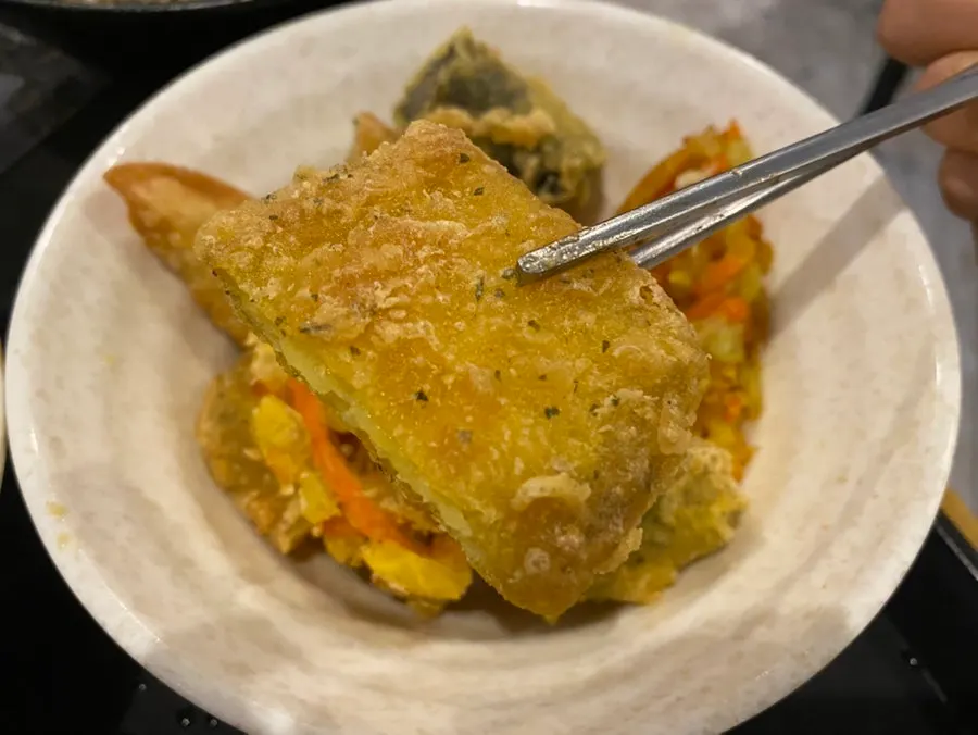 冬粉春捲與蔬菜炸物