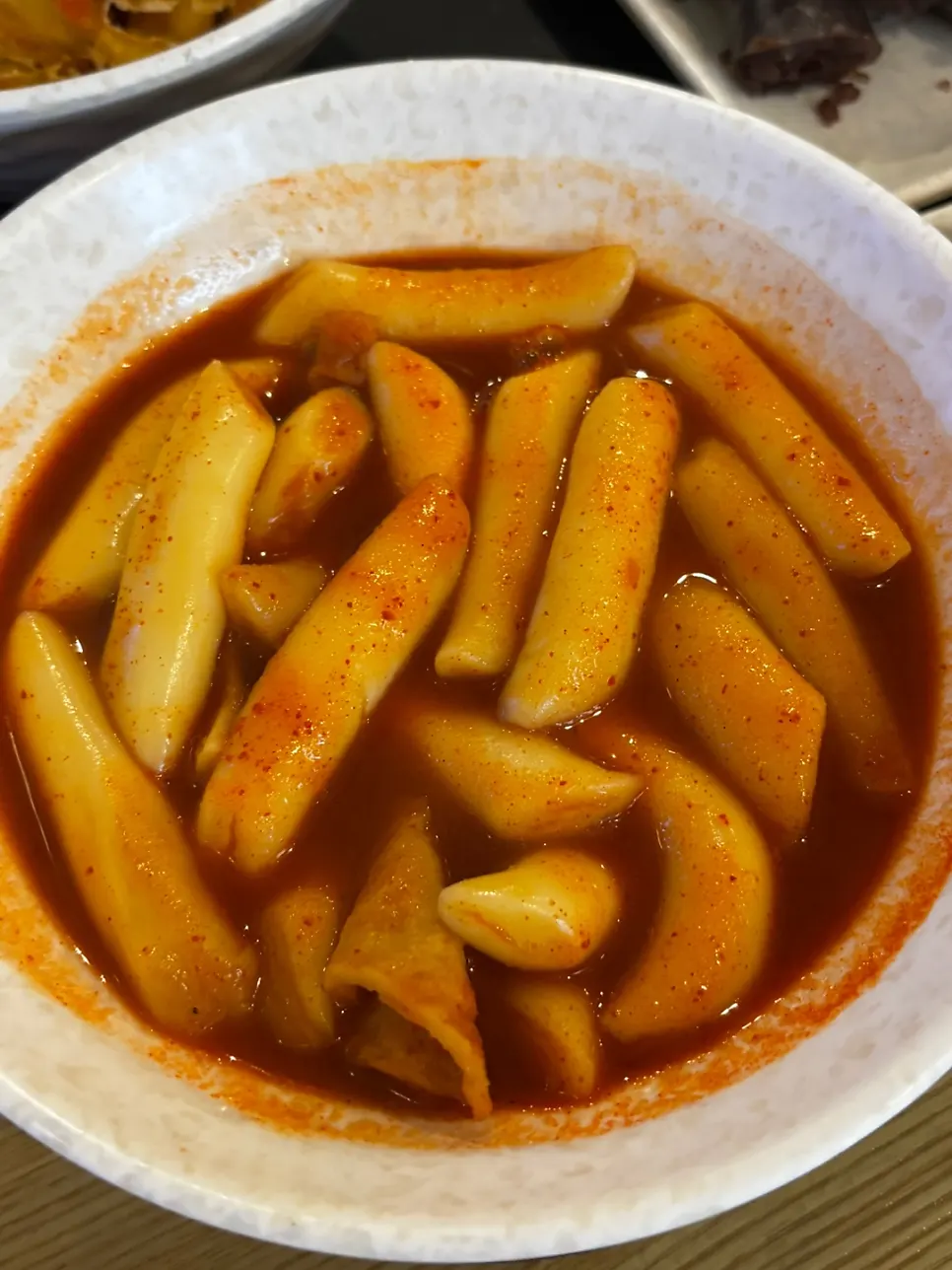 Spicy tteokbokki ordered at Hyeonseonine