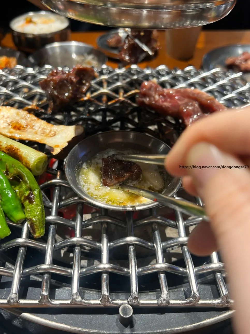 A piece of marinated rib finger placed on rice
