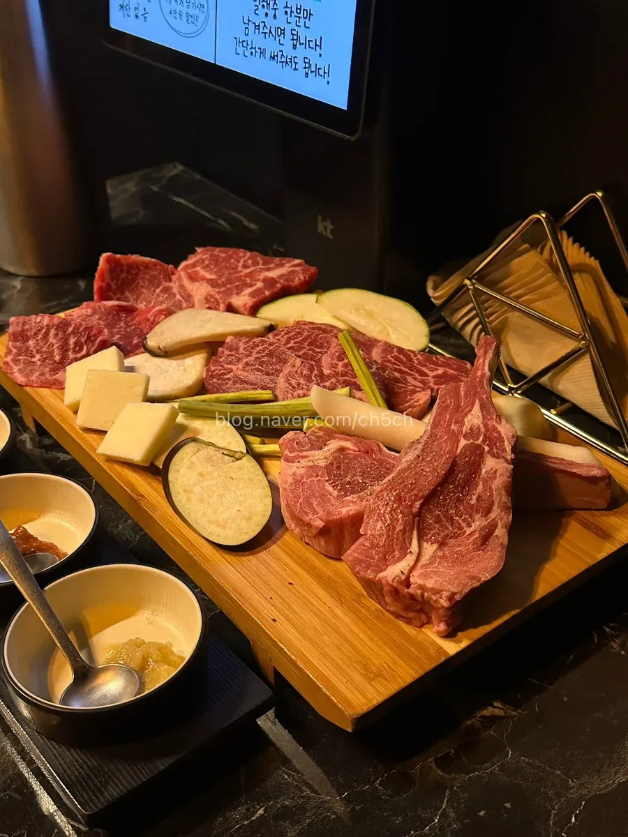 2인 육랩세트 고기 플레이팅