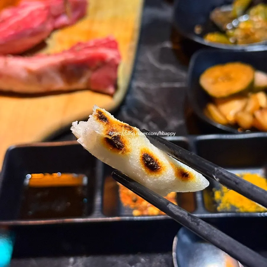 Cheese melting over grilled vegetables