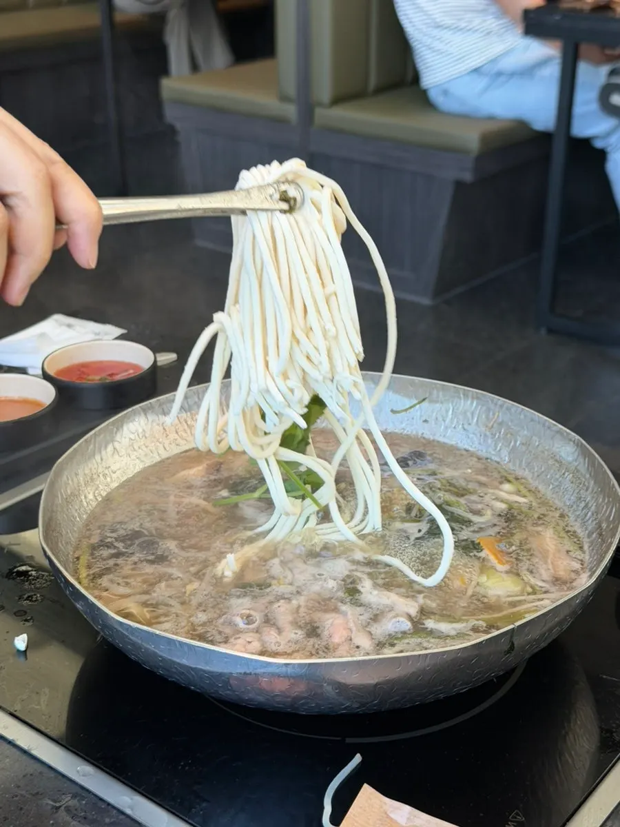 Fresh hand-cut noodles
