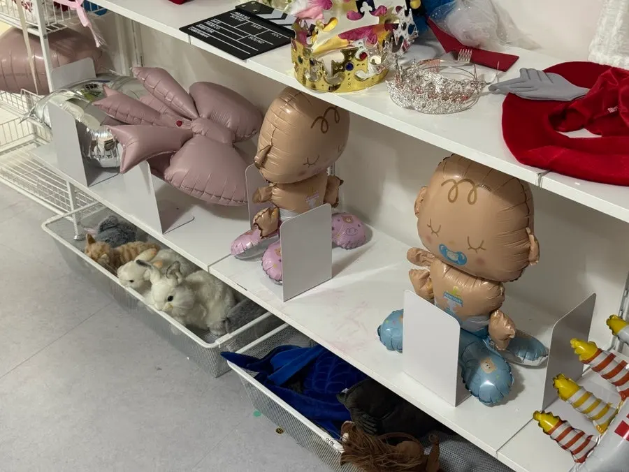 View of the changing room and rental outfit corner