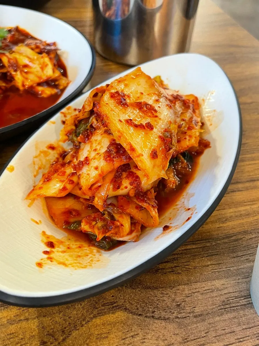 House-made geotjeori kimchi with domestic ingredients