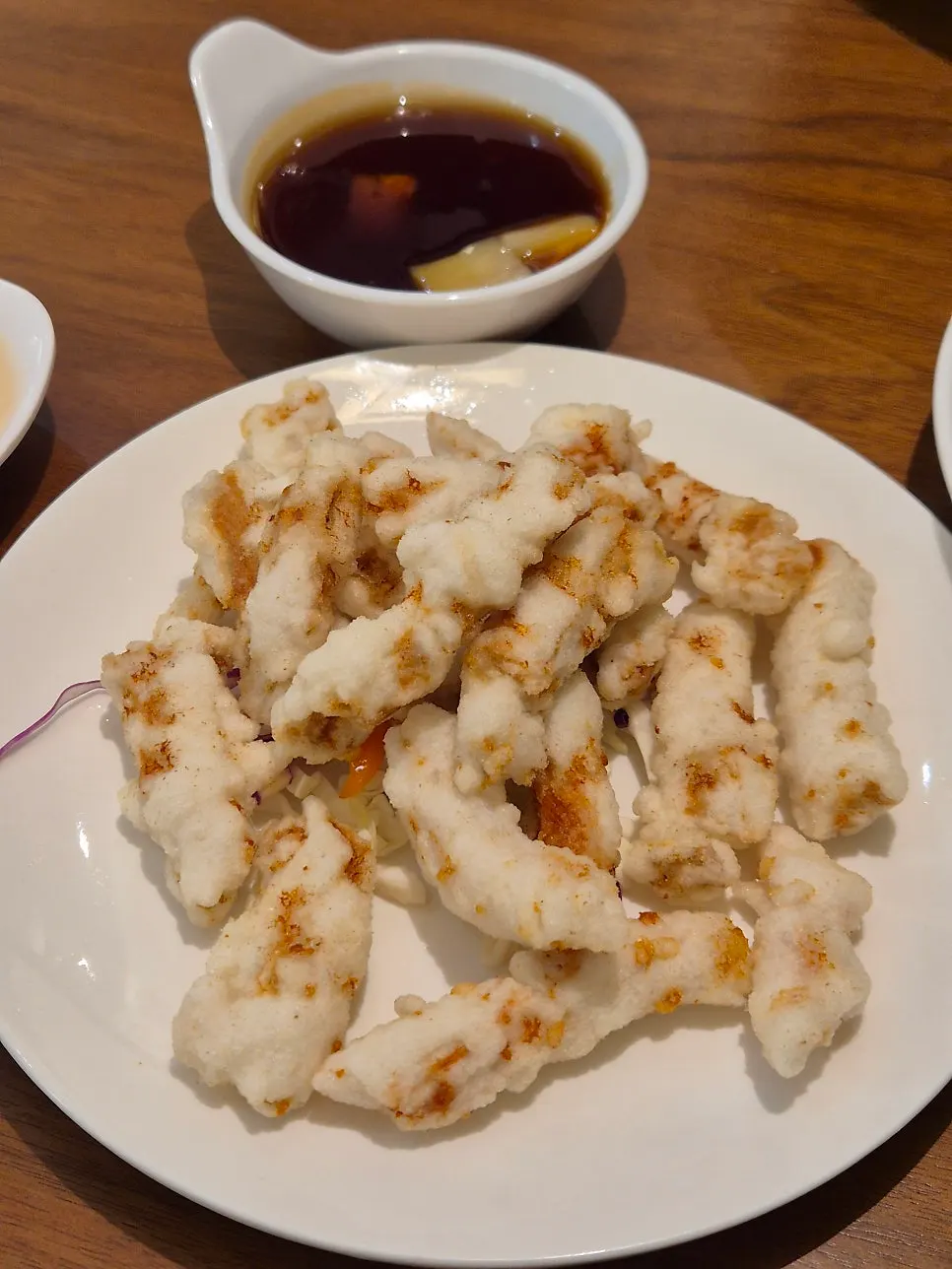 Cross-section of the mini tangsuyuk batter