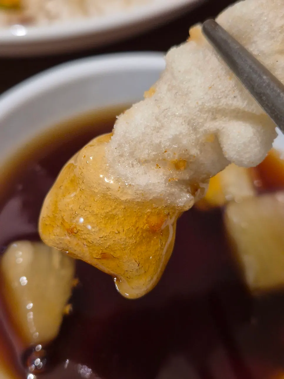 Mini tangsuyuk served together with jjampong