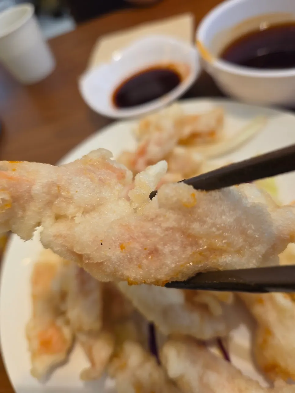 A plate of mini-sized tangsuyuk