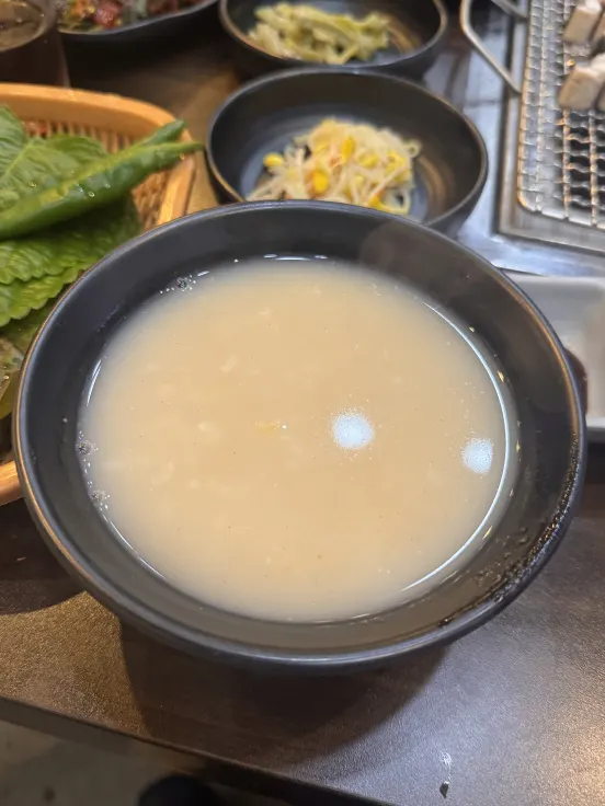 Warm nurungji served for dessert