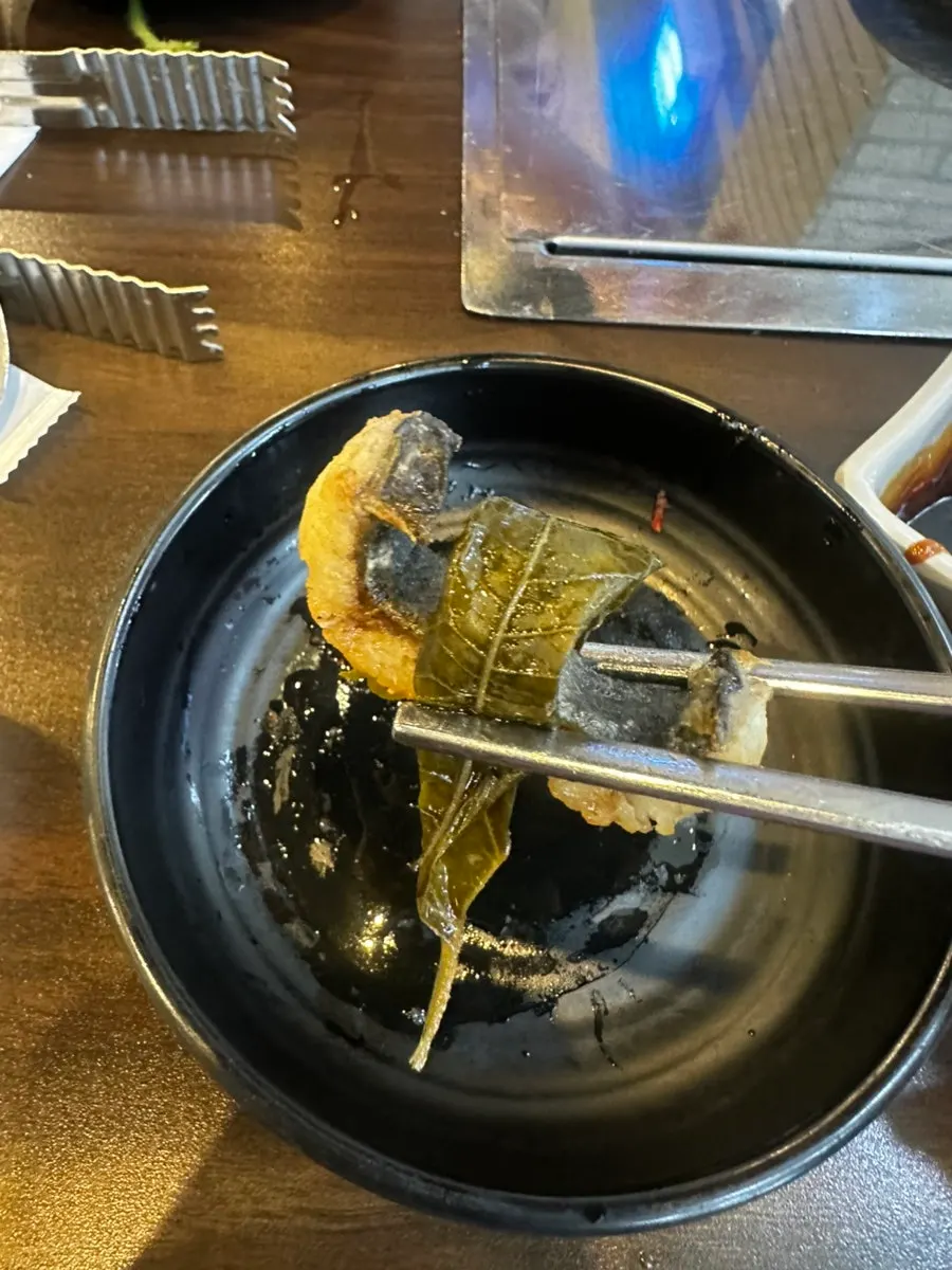 Grilled eel paired with the spicy sauce