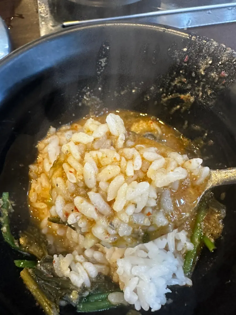 A steaming bowl of eel soup