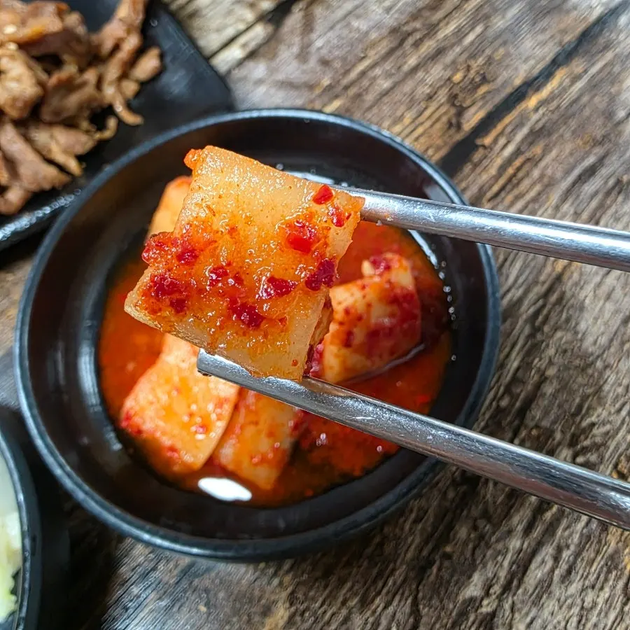 밥과 함께 먹는 석쇠 불고기