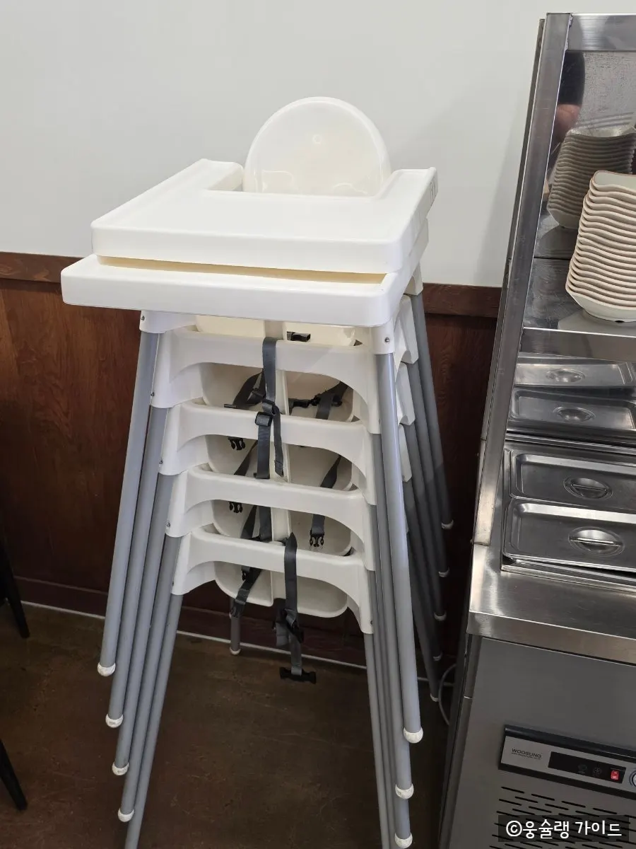 Baby chair available at the restaurant