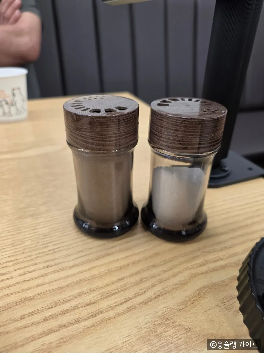 Pepper and salt set on the table